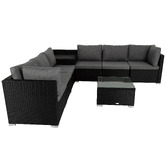 Ever Dreaming Living 6 Seater Shepard Outdoor Lounge &amp; Coffee Table Set