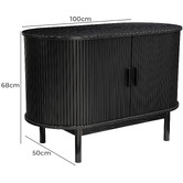 Ever Dreaming Living Chelsea Ribbed Sideboard
