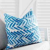Ever Dreaming Living Chevron Chloe Square Outdoor Cushion