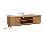 Ever Dreaming Living Briella Ribbed Entertainment Unit