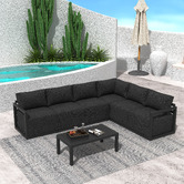 Ever Dreaming Living 6 Seater Avaline Outdoor Modular Sofa Set