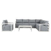Ever Dreaming Living 7 Seater Avaline Outdoor Modular Sofa Set