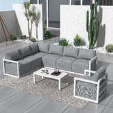 Ever Dreaming Living 7 Seater Avaline Outdoor Modular Sofa Set