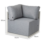 Ever Dreaming Living 6 Seater Avaline Outdoor Modular Sofa Set