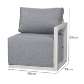 Ever Dreaming Living 4 Seater Avaline Outdoor Modular Sofa Set