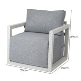 Ever Dreaming Living 4 Seater Avaline Outdoor Modular Sofa Set