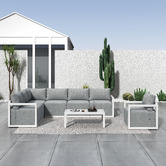 Ever Dreaming Living 7 Seater Avaline Outdoor Modular Sofa Set
