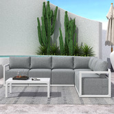 Ever Dreaming Living 6 Seater Avaline Outdoor Modular Sofa Set