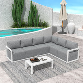 Ever Dreaming Living 6 Seater Avaline Outdoor Modular Sofa Set