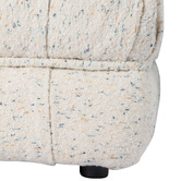 Ever Dreaming Living Beige Ella Wool-Blend Ottoman