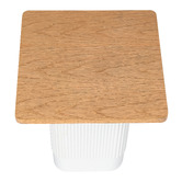 Ever Dreaming Living Cedar Ribbed Side Table
