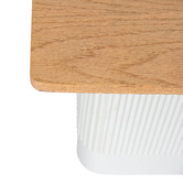 Ever Dreaming Living Cedar Ribbed Side Table