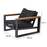 Ever Dreaming Living 5 Seater Helena Outdoor Modular Sofa Set