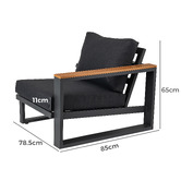 Ever Dreaming Living 5 Seater Helena Outdoor Modular Sofa Set