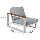 Ever Dreaming Living 5 Seater Helena Outdoor Modular Sofa Set