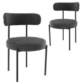 Ever Dreaming Living Sebastian Boucle Dining Chairs