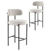Ever Dreaming Living 66cm Sebastian Boucle Barstools