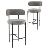 Ever Dreaming Living 66cm Sebastian Boucle Barstools