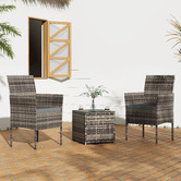 Ever Dreaming Living 2 Seater Wynford PE Wicker Outdoor Bistro Set