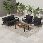 Ever Dreaming Living 4 Seater Olvera Outdoor Lounge Set