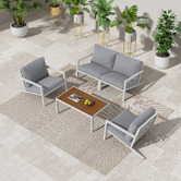 Ever Dreaming Living 4 Seater Olvera Outdoor Lounge Set