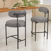 Ever Dreaming Living 66cm Sebastian Boucle Barstools
