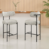 Ever Dreaming Living 66cm Sebastian Boucle Barstools