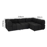 Ever Dreaming Living Leia 4.5 Seater Modular Sofa