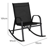 Ever Dreaming Living Arden High Back Outdoor Rocking Chair