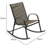 Ever Dreaming Living Arden High Back Outdoor Rocking Chair