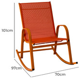 Ever Dreaming Living Arden High Back Outdoor Rocking Chair