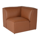 Ever Dreaming Living Massey 5 Seater Leather Chaise Lounge Set