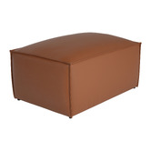 Ever Dreaming Living Massey 5 Seater Leather Chaise Lounge Set