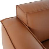 Ever Dreaming Living Massey 5 Seater Leather Chaise Lounge Set
