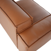 Ever Dreaming Living Massey 5 Seater Leather Chaise Lounge Set
