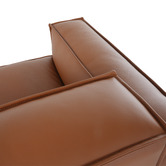 Ever Dreaming Living Massey 5 Seater Leather Chaise Lounge Set