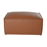 Ever Dreaming Living Massey Top Grain Leather Ottoman