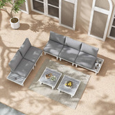 Ever Dreaming Living 5 Seater Kat Outdoor Modular Lounge Sofa Set