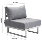 Ever Dreaming Living 5 Seater Kat Outdoor Modular Lounge Sofa Set