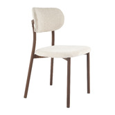 Ever Dreaming Living 6 Seater Calix Boucl&eacute; Dining Table &amp; Chair Set