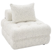 Ever Dreaming Living Beige Ella 120cm Wool-Blend Lounge Chair