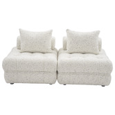 Ever Dreaming Living Beige Ella 120cm Wool-Blend Lounge Chairs