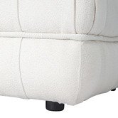 Ever Dreaming Living White Ella 120cm Boucle Lounge Chair