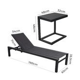 Ever Dreaming Living 2 Seater Aleeza Sun Lounge Set