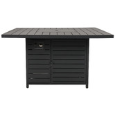 Ever Dreaming Living 135.5cm Brinley Aluminium Outdoor Gas Patio Heater Table