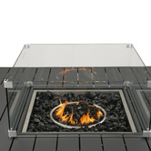 Ever Dreaming Living 135.5cm Brinley Aluminium Outdoor Gas Patio Heater Table