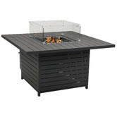 Ever Dreaming Living 135.5cm Brinley Aluminium Outdoor Gas Patio Heater Table