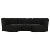 Ever Dreaming Living Laurent 4 Seater Curved  Boucle Sofa