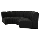 Ever Dreaming Living Laurent 4 Seater Curved  Boucle Sofa