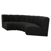 Ever Dreaming Living Laurent 4 Seater Curved  Boucle Sofa